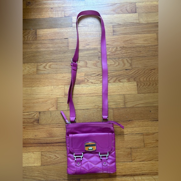 Lily Bloom Handbags - Lily Bloom Vibrant Pink Crossbody Bag